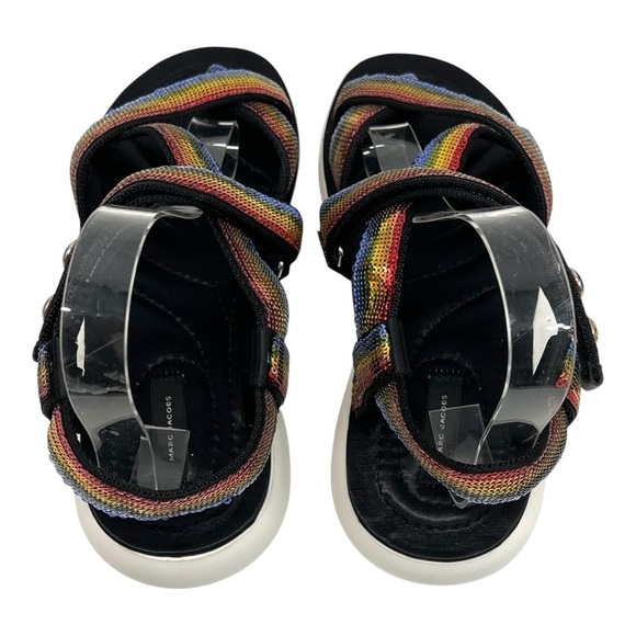 Marc Jacobs Comet Sport Rainbow Sequin Platform Sporty Outdoor Sandals Women 40 - Picture 8 of 15